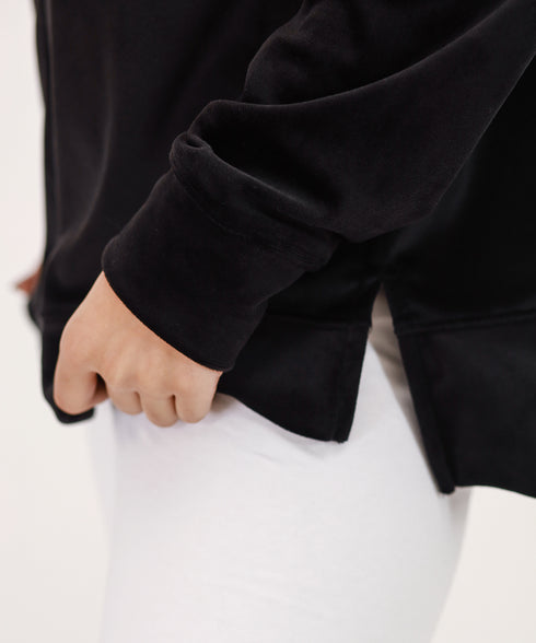 Women's Velour V-Neck Shirt